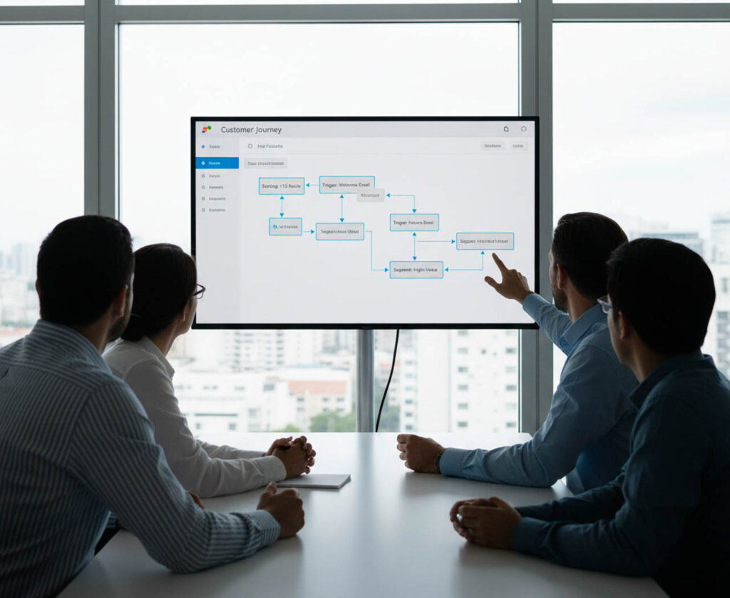 Mapa de topic clusters y enlazado interno para captar intención de búsqueda.