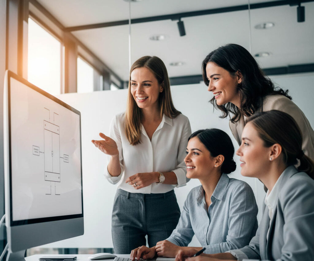 Tablero de automatizaciones conectando CRM, ERP y comunicaciones internas.