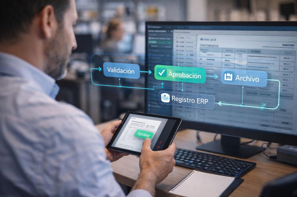 Equipo de RR. HH. revisando checklist digital de onboarding tras automatizar altas y accesos