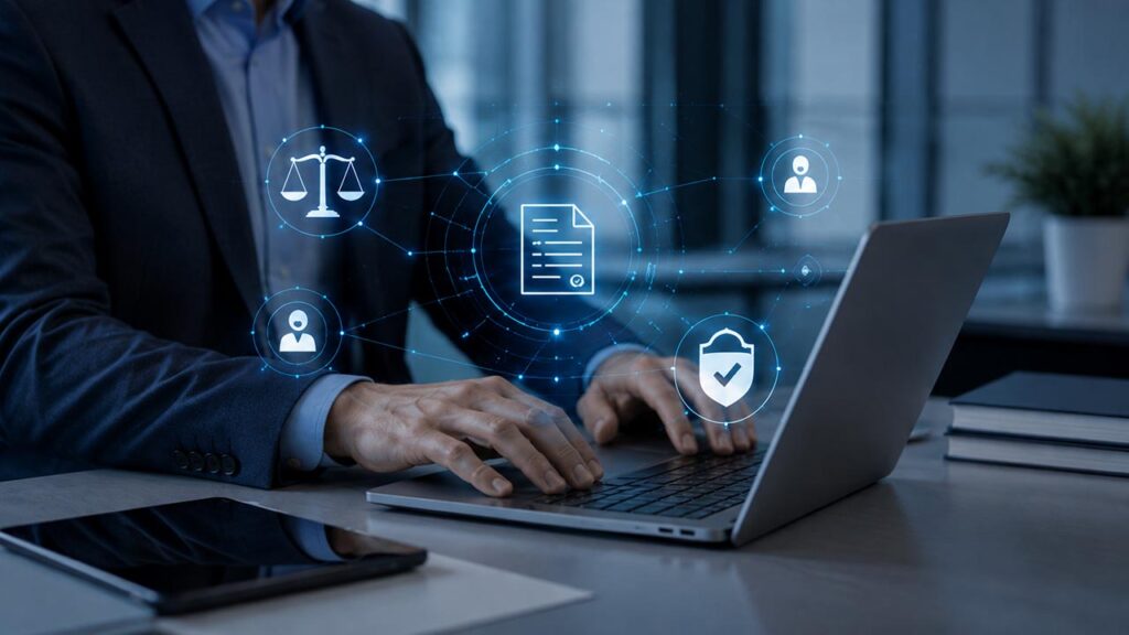 Profesional revisando el Ómnibus Digital AI Act y el nuevo calendario de aplicación de la normativa europea de inteligencia artificial