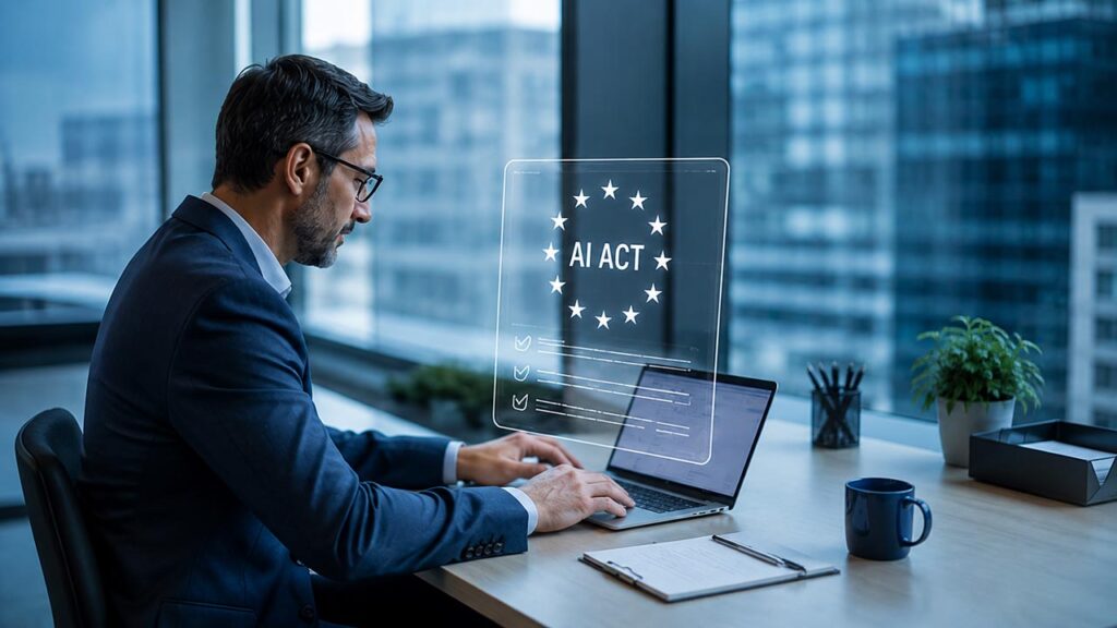 Consultores revisando medidas de simplificación para pymes dentro del Ómnibus Digital AI Act